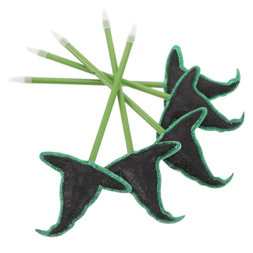 DIYEAH 5 Stück Halloween Kugelschreiber mit Hexenhut Cartoon Kugelschreiber für Langlebig Glattes Schreiben Partygeschenk und Schulbelohnung von DIYEAH