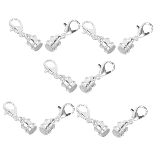 DIYEAH 5 Stück Magnetverschluss für Armbänder Diy Schmuckverbinder Silberne Magnetische Verschlüsse für Armband und Halskettenherstellung Praktisch und Langlebig Hochwertiges Zubehör für von DIYEAH