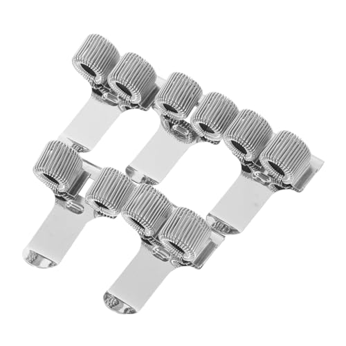DIYEAH 5 Stück Metall Stift Clips Tragbare Dual Hole Bleistift Halterung mit Federmechanismus für Notizbuch Schreibtisch und Klemmbrett Vielseitig Einsetzbar für Stifte und Bleistifte von DIYEAH