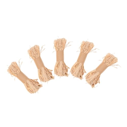 DIYEAH 5 Stück Natürliche Raffia Bastbänder Nachhaltige Papierschnur aus Raffia Gras Umweltfreundlich Rustikal für DIY Floristik Geschenkverpackung Dekoration und Bastelprojekte DIYEAH 5 Stück Natürliche Raffia Bastbänder Nachhaltige Papierschnur aus Raffia Gras Umweltfreundlich Rustikal für DIY Floristik Geschenkverpackung Dekoration und Bastelprojekte von DIYEAH