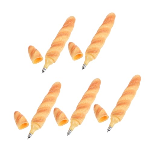 DIYEAH 5 Stück Neuartiger Baguette-brot-kugelschreiber, Lustiger Laibbrot-förmiger Schreibstift, Realistische Lebensmittel-gelstifte Für Die Dekoration Im Büro Und in Der Schule DIYEAH 5 Stück Neuartiger Baguette-brot-kugelschreiber, Lustiger Laibbrot-förmiger Schreibstift, Realistische Lebensmittel-gelstifte Für Die Dekoration Im Büro Und in Der Schule von DIYEAH