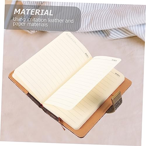 DIYEAH 5 Stück Notizbuch mit Imitat Ledercover und Dreistelligem Zahlenschloss Vintage Tagebuch Handliches Notizheft für Reisen Schule und Büro Kreatives für Studenten und Berufstätige DIYEAH 5 Stück Notizbuch mit Imitat Ledercover und Dreistelligem Zahlenschloss Vintage Tagebuch Handliches Notizheft für Reisen Schule und Büro Kreatives für Studenten und Berufstätige von DIYEAH