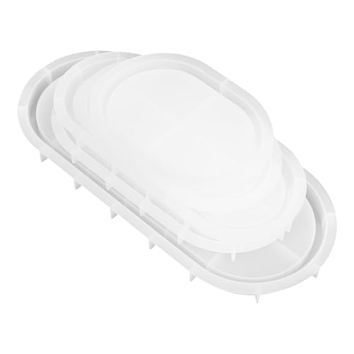 DIYEAH 5 Stück Oval Tray Silikonform für Epoxidharz Teiliges für Schmuck Diy Projekte und Aufbewahrung Multifunktionale Vielseitige Gießform für Kreative Bastelideen von DIYEAH