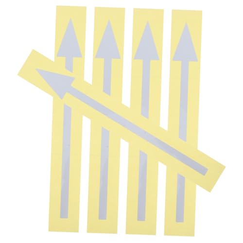 DIYEAH 5 Stück Reflektierende Pfeilaufkleber Selbstklebend für Briefkästen Abnehmbare Wand und Bodenmarkierungen Wasserdichte Richtungszeichen zur Verbesserung Sichtbarkeit und von DIYEAH