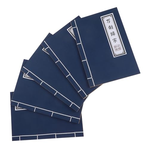 DIYEAH 5 Stück Retro Notizbücher mit Kung-fu Design Vintage Chinesischer Stil Blanko Blätter Handgenähtes String-stitch Journal Schreibhefte für Notizen Tagebuch Kalligraphie und Cosplay DIYEAH 5 Stück Retro Notizbücher mit Kung-fu Design Vintage Chinesischer Stil Blanko Blätter Handgenähtes String-stitch Journal Schreibhefte für Notizen Tagebuch Kalligraphie und Cosplay von DIYEAH