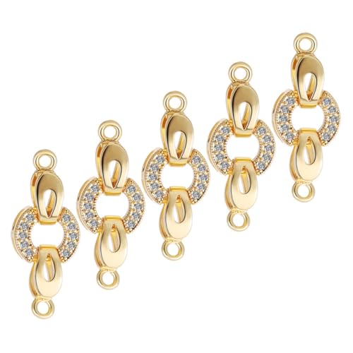 DIYEAH 5 Stück Schmuckverschluss für Armbänder und Zirkonia Endkappen für Kreative Projekte für Personalisierte und Bastelarbeiten DIYEAH 5 Stück Schmuckverschluss für Armbänder und Zirkonia Endkappen für Kreative Projekte für Personalisierte und Bastelarbeiten von DIYEAH