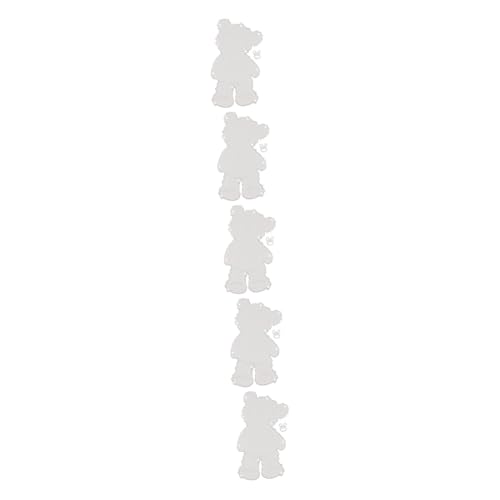 DIYEAH 5 Stück Schneideform für Kartenherstellung Metall Stanzschablone mit Bärenmotiv Diy Stanzform für Scrapbooking Langlebige und Vielseitige Bastelwerkzeuge für Kreative Projekte von DIYEAH