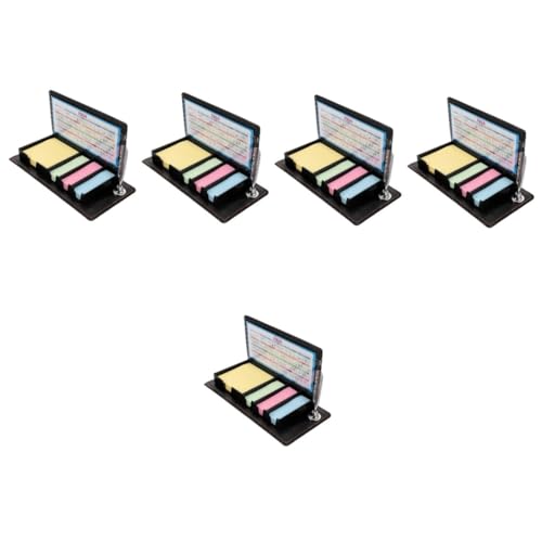 DIYEAH 5 Stück Selbstklebende Office Memo Pads Tragbare Dekorative Haftnotizen aus Papier Ablösbar Rückstandsfrei Vielseitig für Büro Zuhause Archivierung und Notizen Geeignet von DIYEAH