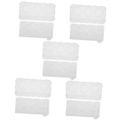 DIYEAH 5 Stück Silikonform Kerzenhalter Gießform für Kerzenhalter DIY Kerzengießen Kompakt Langlebig Vielseitig Verwendbar Geeignet für Anfänger und Profis für Kreative Kerzen von DIYEAH