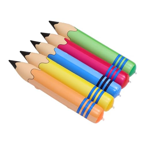 DIYEAH 5 Stück Teiliges Aufblasbares Bleistiftspielzeug aus Kindersicherem PVC Multifunktional als Hammer und Barbell für Kindergarten Lernspiele Sportevents und Schulanfang Dekoration DIYEAH 5 Stück Teiliges Aufblasbares Bleistiftspielzeug aus Kindersicherem PVC Multifunktional als Hammer und Barbell für Kindergarten Lernspiele Sportevents und Schulanfang Dekoration von DIYEAH