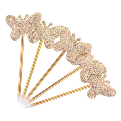 DIYEAH 5 Stück Teiliges Butterfly Glitzer Kugelschreiber Ergonomisch Flüssig Schreibend Nachfüllbar für Schule Büro Komfortabler Griff Goldfarben Praktische Schreibstifte DIYEAH 5 Stück Teiliges Butterfly Glitzer Kugelschreiber Ergonomisch Flüssig Schreibend Nachfüllbar für Schule Büro Komfortabler Griff Goldfarben Praktische Schreibstifte von DIYEAH
