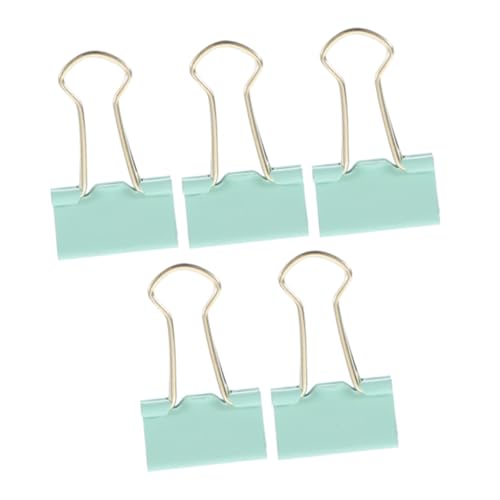 DIYEAH 5 Stück Teiliges Multifunktionale Büroklammern Langlebige Binder Clips für Dokumente Organisieren von Unterlagen Rechnungen und Grünes Design von DIYEAH