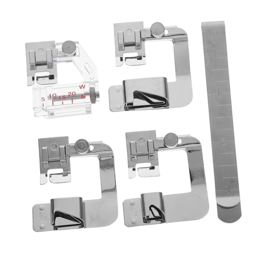 DIYEAH 5 Stück Teiliges Nähmaschinen Fußset Druckfüße für Kreative DIY Projekte und Präzise Stoffkantenverarbeitung Geeignet für Verschiedene Nähmaschinen DIYEAH 5 Stück Teiliges Nähmaschinen Fußset Druckfüße für Kreative DIY Projekte und Präzise Stoffkantenverarbeitung Geeignet für Verschiedene Nähmaschinen von DIYEAH