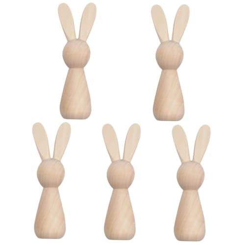 DIYEAH 5 Stück Teiliges Unbemalte Holz-peg-puppen Kaninchen DIY Bastelset Leichte Mini-holzfiguren zum Bemalen Kreative Tischdekoration Geschenkidee für Handarbeit und Feiertage DIYEAH 5 Stück Teiliges Unbemalte Holz-peg-puppen Kaninchen DIY Bastelset Leichte Mini-holzfiguren zum Bemalen Kreative Tischdekoration Geschenkidee für Handarbeit und Feiertage von DIYEAH