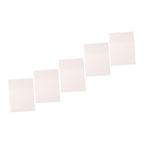 DIYEAH 5 Stück Transparent Haftnotizen Wasserdichte Selbstklebende Notizblöcke für Büro und Zuhause Praktische Leicht Transportierbare Memo Pads mit Feiner Verarbeitung und Glattem von DIYEAH