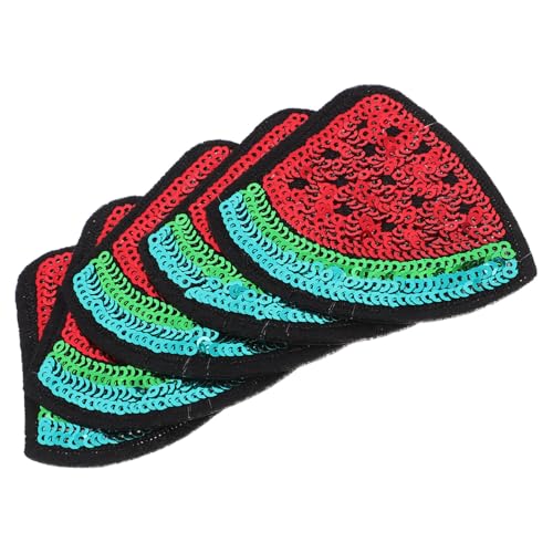 DIYEAH 5 Stück Wassermelonen Stickerei Aufnäher Aufbügelbare Patches für Kleidung Rucksäcke und Jeans für Diy Projekte und Kreative Designs von DIYEAH
