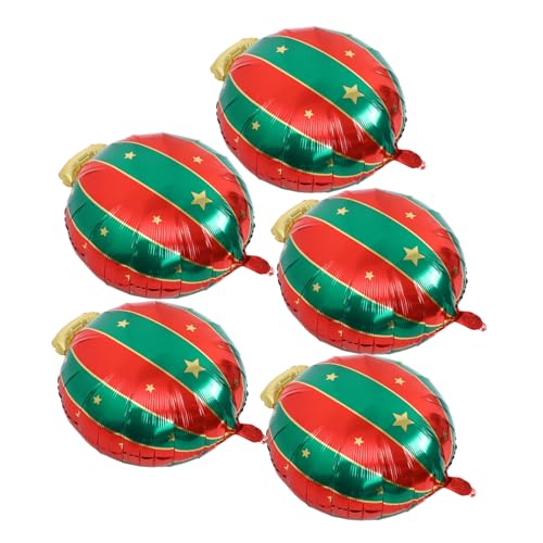 DIYEAH 5 Stück Weihnachtsballons weihnachtsdeko weihnachtsfest Dekorationsballon Farbenfrohe Ballons Stimmungsvolle Ballons dekorativer Partyballon dekorativer Luftballon Aluminiumfolie DIYEAH 5 Stück Weihnachtsballons weihnachtsdeko weihnachtsfest Dekorationsballon Farbenfrohe Ballons Stimmungsvolle Ballons dekorativer Partyballon dekorativer Luftballon Aluminiumfolie von DIYEAH