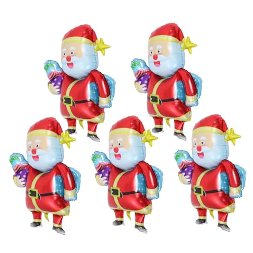 DIYEAH 5 Stück Weihnachtsmann-ballon Weihnachtsfeier Liefert Exquisites Ballondekor Weihnachtsballons Folienballon Ballondekoration Neuheitsballon Party-ballon- Aluminiumfolie DIYEAH 5 Stück Weihnachtsmann-ballon Weihnachtsfeier Liefert Exquisites Ballondekor Weihnachtsballons Folienballon Ballondekoration Neuheitsballon Party-ballon- Aluminiumfolie von DIYEAH