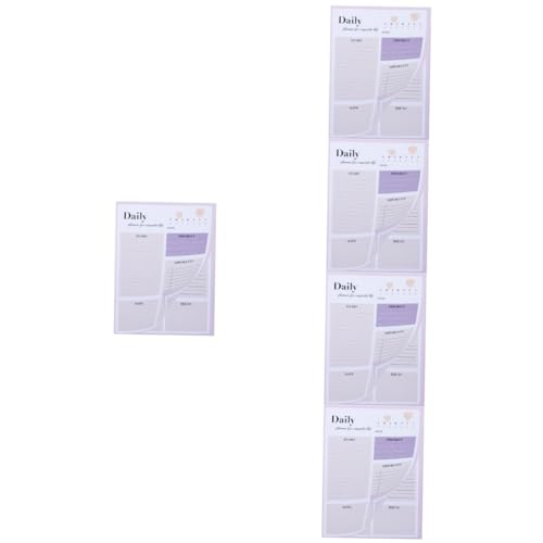 DIYEAH 5 Stück Zeitmanagement Notizblock To Do List Pad Planer Notizbuch Portable Tagesplaner für Büro Schule und Alltag Handlich und Vielseitig für Effiziente Organisation DIYEAH 5 Stück Zeitmanagement Notizblock To Do List Pad Planer Notizbuch Portable Tagesplaner für Büro Schule und Alltag Handlich und Vielseitig für Effiziente Organisation von DIYEAH
