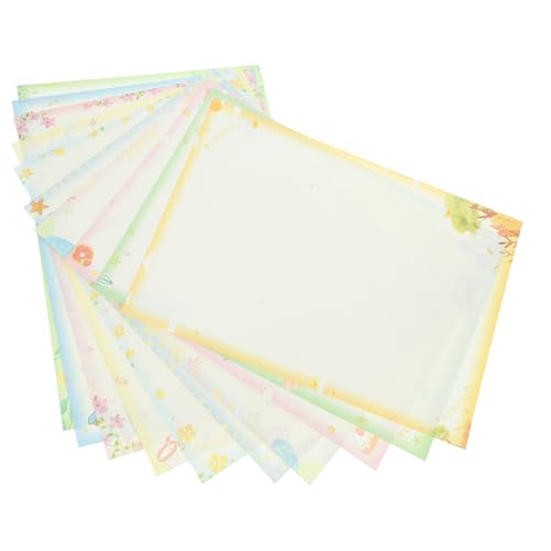 DIYEAH 50 Blatt Farbdruckpapier Liniertes Papier Druckerpapier Briefpapier Kopierpapier Drucken Verfolgung Farbiges Papier Buntes Papier Für Bastelpapier Selber Falten Dickeres Faltpapier von DIYEAH