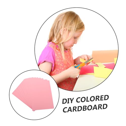 DIYEAH 50 Blatt Farbige Cardstock M² Hellrosa Bastelpapier für Malen Kartenherstellung Diy Bastelbedarf Sicheres Leichtes Papier für Kinderhandwerk und Geschenkdekoration von DIYEAH