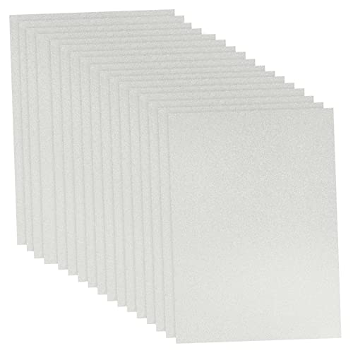 DIYEAH 50 Blatt Glitzermarmelade Beidseitig Faltbares Papier Origamipapier Für Kinderspiele Papier Schneiden Selber Machen Exquisites Origami-papier Origami-karte Silver Papierstau von DIYEAH