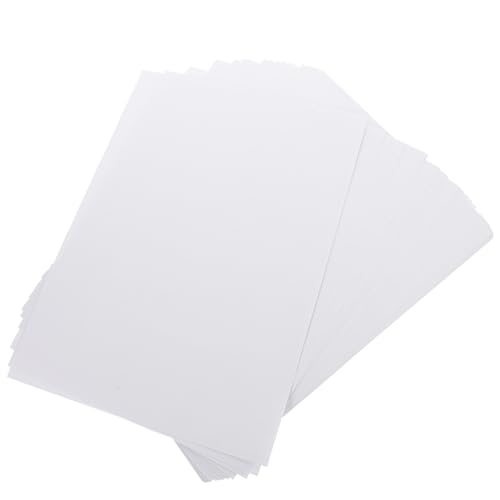 DIYEAH 50 Blatt selbstklebendes Etikett Klebeetiketten aus Papier bedruckbares Aufkleberpapier selbstklebendes bedruckbares Papier Etikettenpapier für Drucker Briefpapier selbstklebend von DIYEAH