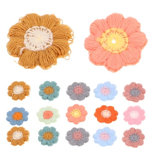 DIYEAH 50 Kleine Blumen-stickerei-aufnäher Für Kleidung, Taschen, Schuhe: Diy-basteldekoration, Langlebig Und Einfach Zu Nähen, Für Kreative Projekte Und Reparaturen. von DIYEAH