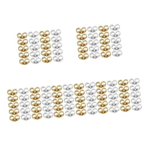 DIYEAH 50 Paare Ohrstecker Verschlüsse Schraubverschluss Ohrkappen für Gepiercte Ohren Schmuckherstellung DIY Zubehör für Damen und Herren von DIYEAH