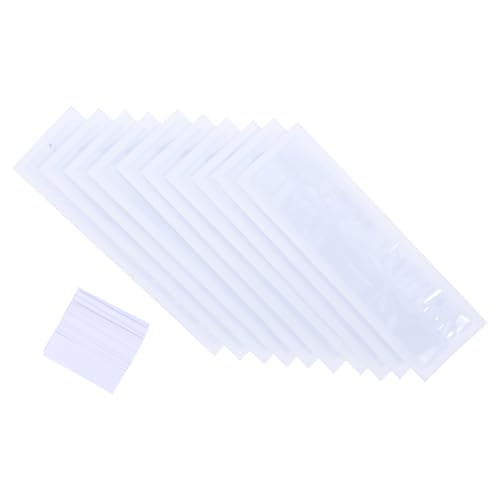 DIYEAH 50 Sätze Beutel Mit Selbstklebenden Etiketten Selbstklebender Karteikartenhalter Etikettenhalter Kleber -etikettentaschen Etikettenschutz Klar Etikettenhüllen Transparent Papier von DIYEAH