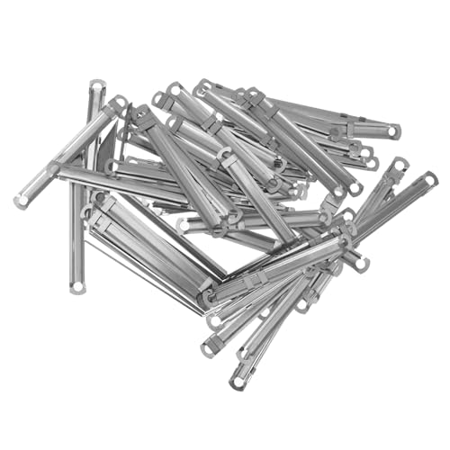 DIYEAH 50 Stück Bindemittel Aktenordner Selbstklebende Stiftverschlüsse Zackenpapierverschluss Bindeclip Papierverschlüsse Papierbefestigungen Für Bastelzwecke Ordnerzinken Metall Silver DIYEAH 50 Stück Bindemittel Aktenordner Selbstklebende Stiftverschlüsse Zackenpapierverschluss Bindeclip Papierverschlüsse Papierbefestigungen Für Bastelzwecke Ordnerzinken Metall Silver von DIYEAH