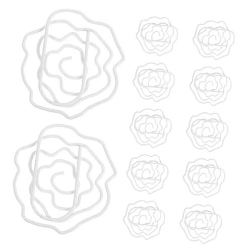 DIYEAH 50 Stück Blumengeformte Büroklammern Kreative Lesezeichen und Planer Tabs für Lehrer Schüler und Bürobedarf Schreibtischaccessoires für Dokumente von DIYEAH