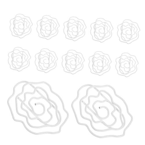 DIYEAH 50 Stück Büroklammern in Blumenform: Rose, Süße Büroklammern, Lesezeichen, Planerklammer, Lustige Seitenmarkierungslasche Für Bürobedarf, Schulanfang, Dokumente, Notizen, von DIYEAH