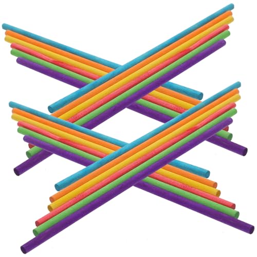 DIYEAH 50 Stück Bunte Holzstäbe für DIY Bastelmaterial für und Skulpturen für Kreative Projekte und Farbspiele DIYEAH 50 Stück Bunte Holzstäbe für DIY Bastelmaterial für und Skulpturen für Kreative Projekte und Farbspiele von DIYEAH