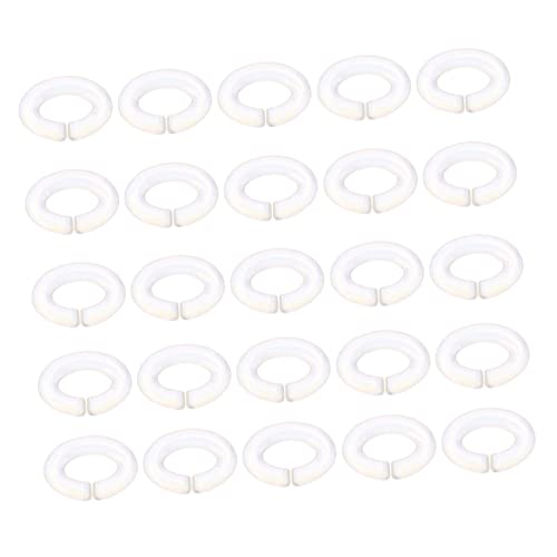 DIYEAH 50 Stück C Förmige Acryl Binderinge Farbige Schmuckverbindungen für DIY Armbänder und Ohrringe Rostfrei und Langlebig für Kreative Bastelprojekte von DIYEAH