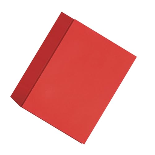 DIYEAH 50 Stück Dicke Doppelseitige Bastelpappe für Rotes Papier für Diy Origami Handwerk und Kreative Projekte für Kindergarten und Bastelstunden von DIYEAH