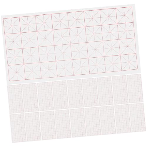 DIYEAH 50 Stück Halbreifes Xuan-Papier mit Karomuster Chinesisches Kalligrafie-übungspapier aus Bambusfaser Langlebig und Reißfest Geeignet für Anfänger und Profis Traditionelles Schreib DIYEAH 50 Stück Halbreifes Xuan-Papier mit Karomuster Chinesisches Kalligrafie-übungspapier aus Bambusfaser Langlebig und Reißfest Geeignet für Anfänger und Profis Traditionelles Schreib von DIYEAH