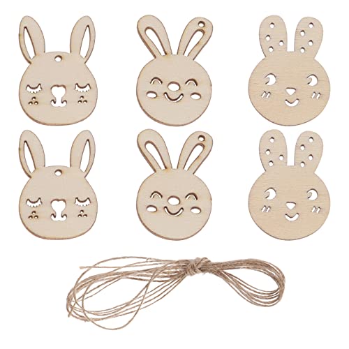DIYEAH 50 Stück Hasenanhänger aus Holz easter zu ostern Osterfest Holzanhänger wirbelt gefriergetrocknete Süßigkeiten UPS Ostern Holzchip Anhänger DIY-Holzchip-Ornament hölzern DIYEAH 50 Stück Hasenanhänger aus Holz easter zu ostern Osterfest Holzanhänger wirbelt gefriergetrocknete Süßigkeiten UPS Ostern Holzchip Anhänger DIY-Holzchip-Ornament hölzern von DIYEAH