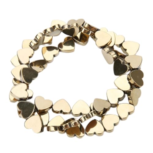 DIYEAH 50 Stück Hollow Herzform Perlen Kf Gold Farbige Steinperlen für Diy Schmuck Armband und Halskette Kreative Bastelideen für Schmuckherstellung und Dekoration DIYEAH 50 Stück Hollow Herzform Perlen Kf Gold Farbige Steinperlen für Diy Schmuck Armband und Halskette Kreative Bastelideen für Schmuckherstellung und Dekoration von DIYEAH