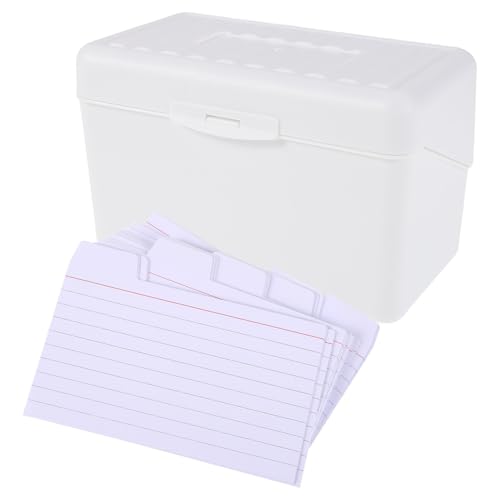 DIYEAH 50 Stück Karteikarten für Notizen und Lernen Tragbare Memo Notizblöcke mit Aufbewahrungsbox für Effizientes Lernen und Vokabeltraining von DIYEAH