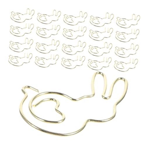 DIYEAH 50 Stück Kleine Büroklammern Goldfarben Dekorative Hasenform Metallklammern Sichere Befestigung für Dokumente Lesezeichen für Büro Schule Zuhause Geschenkidee DIYEAH 50 Stück Kleine Büroklammern Goldfarben Dekorative Hasenform Metallklammern Sichere Befestigung für Dokumente Lesezeichen für Büro Schule Zuhause Geschenkidee von DIYEAH