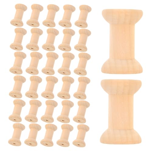DIYEAH 50 Stück Leere Holzspulen für Bastelarbeiten Nähzubehör und Drahtweben für Diy Projekte Dekoration und Handarbeiten DIYEAH 50 Stück Leere Holzspulen für Bastelarbeiten Nähzubehör und Drahtweben für Diy Projekte Dekoration und Handarbeiten von DIYEAH