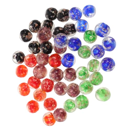 DIYEAH 50 Stück Leuchtende Runde Spacerperlen für Diy Armbänder und Bastelarbeiten Nachtleuchtende Glasperlen in Blau Schwarz Grün Rot und Lila DIYEAH 50 Stück Leuchtende Runde Spacerperlen für Diy Armbänder und Bastelarbeiten Nachtleuchtende Glasperlen in Blau Schwarz Grün Rot und Lila von DIYEAH