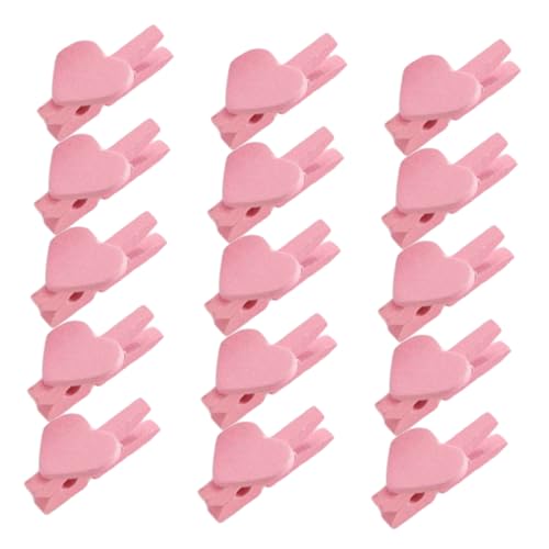 DIYEAH 50 Stück Liebesclip Bildhalter Für Tische Desktop-fotohalter Kleine Papierklammern Desktop-memohalter Mini -papierclips Tischkartenhalter Büroklammern Süß Papierklemmen Holz Rosa DIYEAH 50 Stück Liebesclip Bildhalter Für Tische Desktop-fotohalter Kleine Papierklammern Desktop-memohalter Mini -papierclips Tischkartenhalter Büroklammern Süß Papierklemmen Holz Rosa von DIYEAH