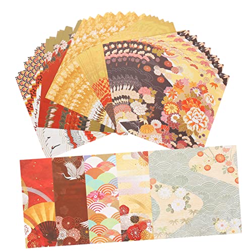 DIYEAH 50 Stück Origami Doppelseitiges Bastelpapier Faltpapier im Chinesischen Stil für Diy Bastelprojekte Origami für Erwachsene Bastelideen von DIYEAH