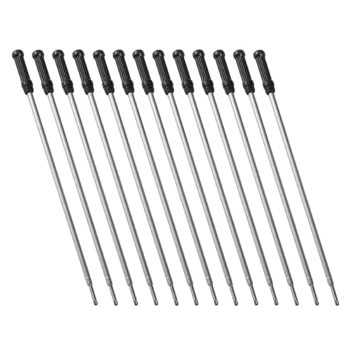 DIYEAH 50 Stück Pack Kugelschreiber Minenset für Metallkugelschreiber Schwarze Nachfüllungen für Gleichmäßiges Schreiben Passend für Metallkugelschreiber Langlebige und Glatte von DIYEAH