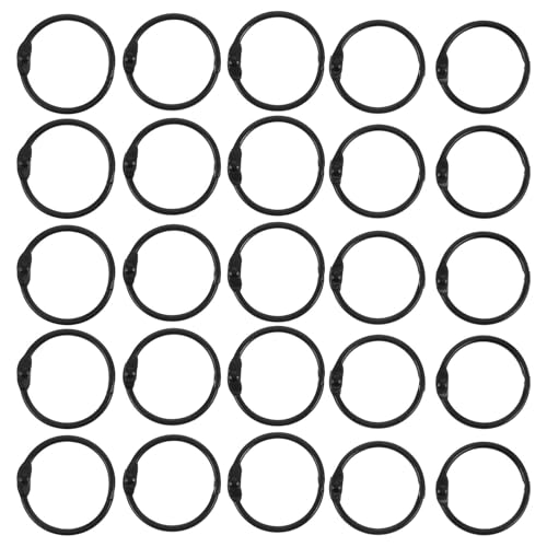 DIYEAH 50 Stück Ringe für lose Blätter: Ringe aus Metall für lose Blätter, Verschluss für Karteikarten, Schlüsselanhänger, Notizbuchzubehör für das Home Office, ID 25 mm DIYEAH 50 Stück Ringe für lose Blätter: Ringe aus Metall für lose Blätter, Verschluss für Karteikarten, Schlüsselanhänger, Notizbuchzubehör für das Home Office, ID 25 mm von DIYEAH