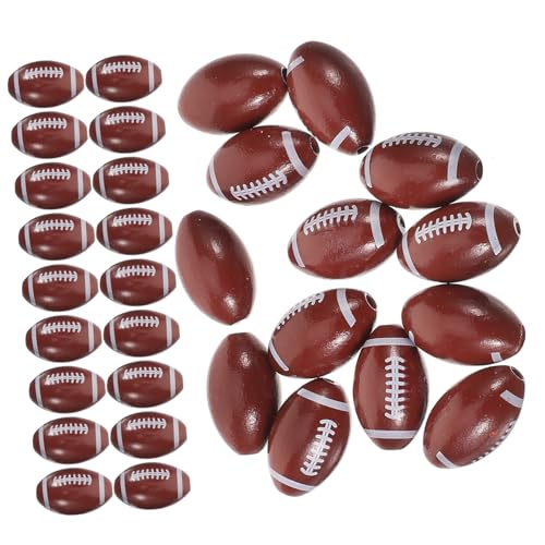 DIYEAH 50 Stück Rugby-Holzperlen Halsketten Party Fußballperlen klein Fußbälle wohnungsdeko american football Amerikanischer Football dekoringe Abstandsperlen für Sportfans Brown DIYEAH 50 Stück Rugby-Holzperlen Halsketten Party Fußballperlen klein Fußbälle wohnungsdeko american football Amerikanischer Football dekoringe Abstandsperlen für Sportfans Brown von DIYEAH