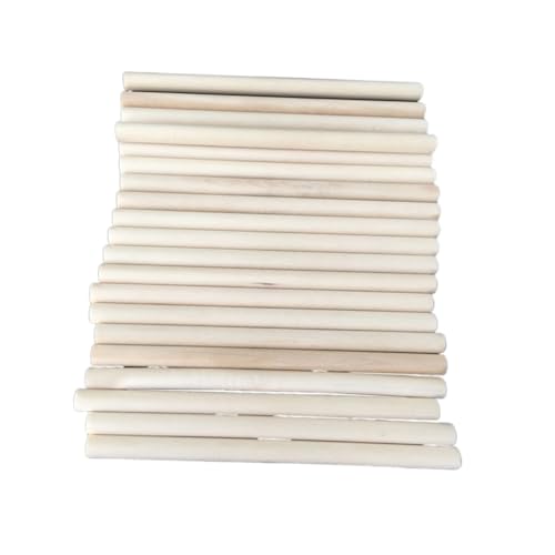 DIYEAH 50 Stück Runde Holzstäbe Glatte Holzstäbe zum Basteln DIY Modellbau Langlebiges Naturholz für Kreative Bastelprojekte und Holzhandwerk DIYEAH 50 Stück Runde Holzstäbe Glatte Holzstäbe zum Basteln DIY Modellbau Langlebiges Naturholz für Kreative Bastelprojekte und Holzhandwerk von DIYEAH