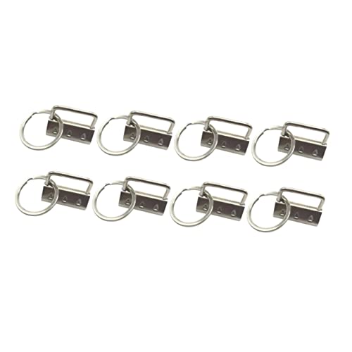 DIYEAH 50 Stück Schlüsselanhänger Fob mit Schlüsselring Diy Clips für Handwerk Taschen Lanyards Rostfrei und Langlebig für Kreative Projekte von DIYEAH